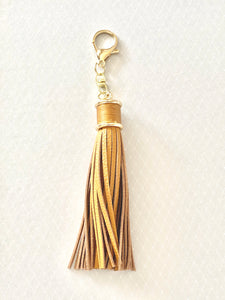Tassel Key Ring - Camel